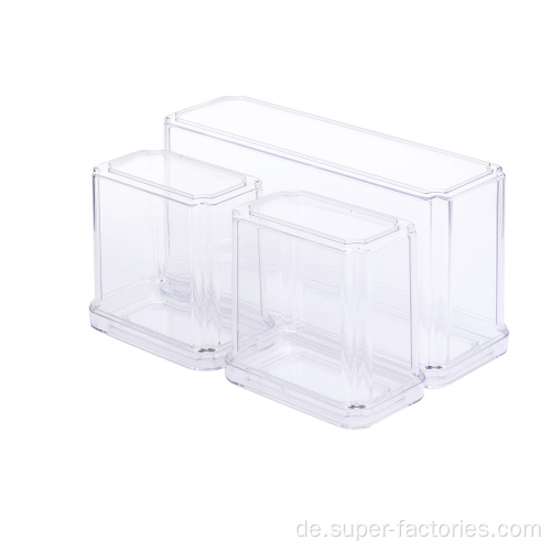 Transparente auslaufsichere Lebensmittelbehälter mit Deckel